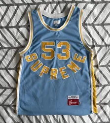 This Supreme Basketball Jersey is a must-have addition to any basketball enthusiasts wardrobe. The jersey is made of...