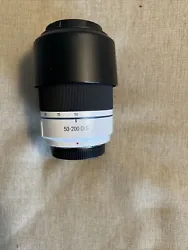 Samsung NX 50-200mm III f/4.0-5.6 OIS ED Lens -Nice Condition - WhiteIncludes both caps and hood Tested fine This is...