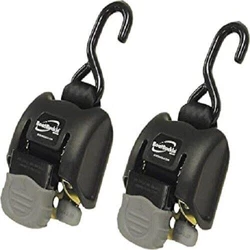 This tie-down system is like a seat belt for your boat. They automatically retract to hold the boat snug to the...