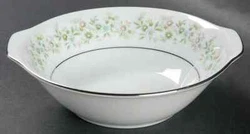 Noritake Savannah (Rim, Platinum) Lugged Cereal Bowl Green.