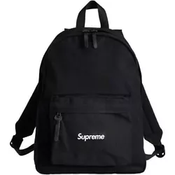 Supreme Canvas Backpack Black Brand New Sealed.