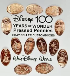 Walt Disney World 100th Anniversary Pressed Pennies. Walt Disney World property. You will get just the pressed penny in...