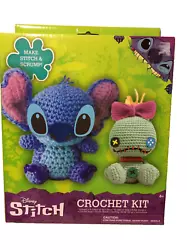 Innovative Designs Crochet Kit “Disney Stitch & Scrump”. Complete kit. Everything you need to make Stitch & Scrump....