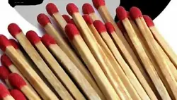 (1) 4 3/8in long x 3in wide x 1 1/2in deep approx. 300 Red Wolf waterproof matches. Use for camfires, fireplace,...