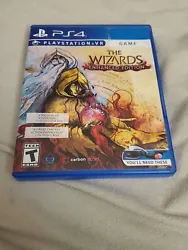 The Wizards - Sony PlayStation VR PS4   Some sticker residue on case however game works great!