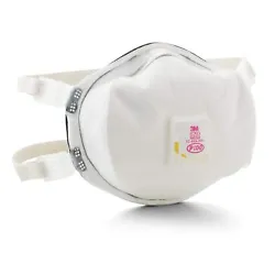 WITH ADJUSTABLE STRAP & NOSECLIP. 3M 8293 P100. DISPOSABLE PARTICULATE RESPIRATOR. 3M COOL FLOW EXHALATION VALVE :...