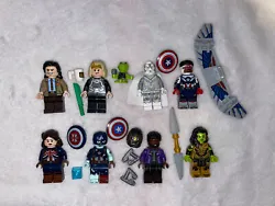 Lego Disney+ Marvel Lot Captain America Zombie Vision Minifigure Sylvie What If. This lot includes 8 minifigures from...