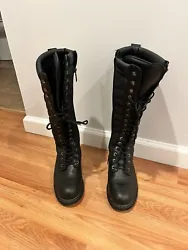Harley Davidson Women’s High Lace Up Boots EUR Size 37. Condition is Pre-owned. Shipped with USPS Priority Mail.