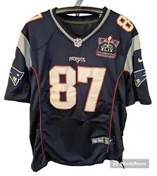 Up for sale is a Nike On Field NEW ENGLAND PATRIOTS Sewn Jersey Super Bowl 2015 ROB GRONKOWSKI Sz 56 - REPAIRED! I...