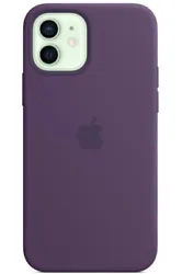 Coque en silicone avec MagSafe pour iPhone 12 mini - Amethyste Coque élégante et résistante,La finition douce et...