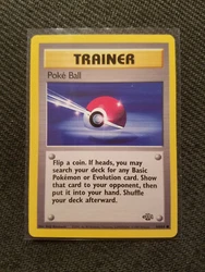 Pokemon Poke Ball 64/64 Jungle Common NM/M. Condition is Used. Shipped with USPS Plain White Envelope.