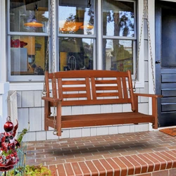 Attach importance to this 112 53 52cm 600lbs With Chain Double Wooden Swing! This comfortable swing is built to last...