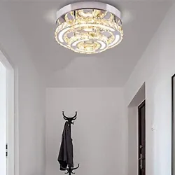 3 Color temperature: 3000K, 400 0K, 6000K,(Pls note that the light is DIMMABLE). Modern Acrylic Crystal Chandelier LED...