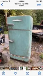 antique/vintage refrigerator. It still works