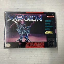 Xardion Super Nintendo Snes Authentic Cib Complete Former Rental. Box has some wear and flaws. Overall in good...