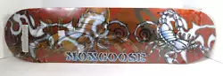 Mongoose Wooden Skateboard Deck Scorpion Print. Small scrape on black side of deck (see photo). Still wrapped in...