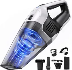 🌀【STRONG SUCTION & QUIETER OPERATION】This hand held vacuuming cordless in updated version utilizes a 100W...