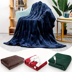         SAFETY ASSURANCE: Homde safe heated throw is certificated by ETL.      FULL BODY COMFORT:  With flannel...