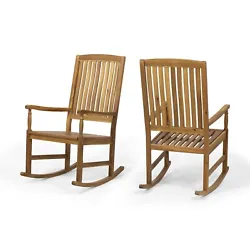 Settle back in the refreshing outdoors with a rocking chair set that allows you to set up a cozy corner for...