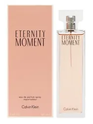 Eternity Moment by Calvin Klein 3.4 oz EDP Perfume for Women New In Box.