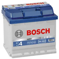 Batterie Bosch S4002 52Ah 470A BOSCH. Si vous avez le choix entre plusieurs modèles, choisissez celui dont la longueur...