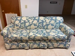 Lancer high quality sofa couch. American and custom made. Blue/ivory flowered sofa, in pristine condition. No...