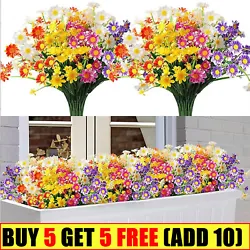 A bunch of flowers has 7 forks. 1 bouquet Flowers. Material :PVC.