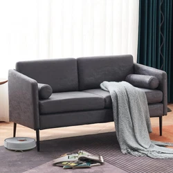 Fabric: Bronzing Cloth. This sofa which can fit into all kinds of styles well. Solid wood legs are strong and durable....