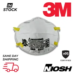 NIOSH N95 approved respirator. Masks Type: N95, Convenient Design, head-loop, disposable. This respirator contains no...