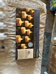 2 - 12 Pack LED Tea Lights, Battery Operated, Flickering.