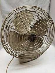 Vintage General Electric Fan. 10” Oscillating Desk Fan. , Quiet. It oscillates,  but slowly and gets stuck...