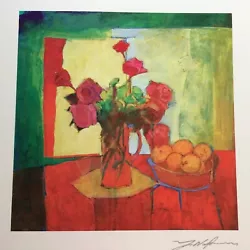 Breakfast Table by Yuval Wolfson. Seriolithograph in color on archival paper. Signed in the plate. With Certificate of...