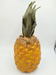 Faux Pineapple Realistic Life Size Vtg Artificial Fruit Hawaii Tropical Decor.
