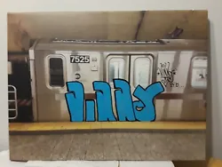 Vinny 3YB graffiti art original canvas  ...... PLEASE READ .... This is a picture canvas of a nyc subway train, then...