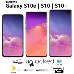 Samsung Galaxy S10 or S10e or S10+. 128GB | 256GB | 512GB. This is an Unlocked Device, Compatible with Verizon or any...