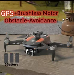 GPS 3 battery drone with HD camera 5G WI-FI,APP control UAV includes carry bag plus u get a free Foldable Air Drone FPV...