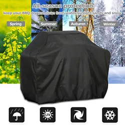 Features ---Durable heavy duty outdoor grill cover. Protects your grill from rain, sleet, snow and sun damage....
