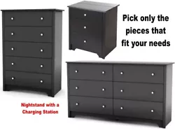 6-Drawer Dresser Featuring 6 large drawers, this double dresser is the perfect storage solution. With a modern design,...