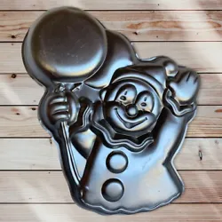 WILTON Clown with Balloons CAKE PAN 502-3193 - vintage 1981. Pre-Owned in good condition see photos for details and...