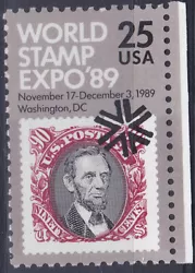 USA 1989 World stamp expo Mi. 2036 MNH OG. Stunning Stamp! Mint Never Hinged (MNH) Bright Colors. Sharp Corners. No...