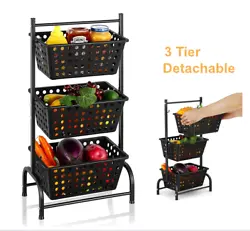 Multifunctional: With a detachable hollow market basket design, it can be used as a set or three single baskets for...