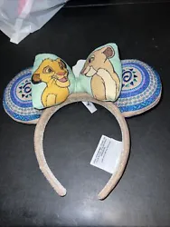Disney parks lion king headband ears simba an nala NWT.