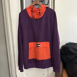 Supreme Fleece Pullover Purple XL F/W 13. Condition is Pre-owned. Shipped with USPS Priority Mail. Slight cracking on...