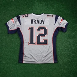 100% Authentic Reebok New England Patriots customized using official team specifications. #12 is sewn on the front,...