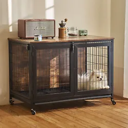 Capacity; 4 smooth caster wheels let you roll it wherever needed and then lock everything safely down. This pet cage...