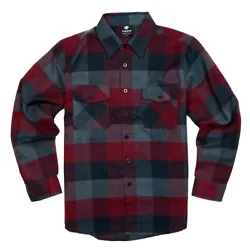 Long Sleeve Flannel Shirt is Durable and Comfortable. Our Shirt has Button Front and Two Pockets with Button Closure....