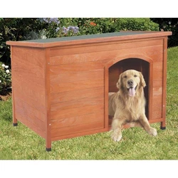 Made of premium fir wood and reinforced by quality hardware, this dog house is sturdy and durable. Its easy to assemble...