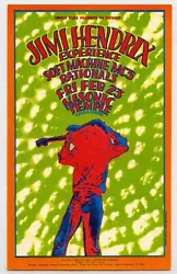 This is an original concert postcard used to advertise a show featuring The Jimi Hendrix Experience, The Soft Machine,...