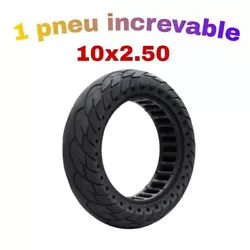 1 pneu plein pour trottinette électrique taille 10x2.50 increvable
