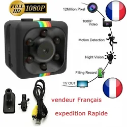 1080P caméra Espion SQ11 Mini Caméra Caméscope HD de IR Vision Nocturne DV FR. 1920x1080p pixel haute définition....